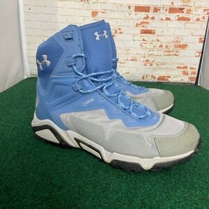 Under Armour Tabor Ridge Gore-Tex Hiking Boots Womens 8.5 Blue Grey Waterproof